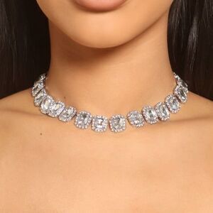 Ice Princess Choker Necklace - Silver - OS